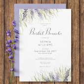 Rustikaler Lavendel & Sage Bridal Brunch Einladung