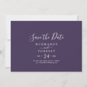 Rustikaler Lavendeldecker, horizontal Save The Date (Vorderseite)