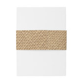 Rustikaler Leinwand-Hintergrund gedruckt Einladungsbanderole (Rückseitenbeispiel)