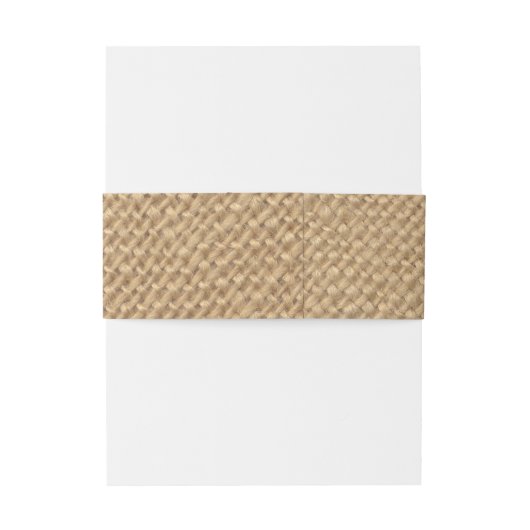 Rustikaler Leinwand-Hintergrund gedruckt Einladungsbanderole (Rückseitenbeispiel)