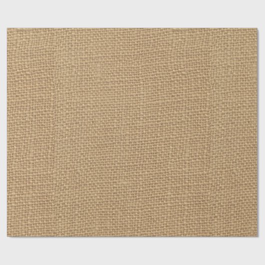 Rustikaler Leinwand-Hintergrund gedruckt Geschenkpapier (Flach)