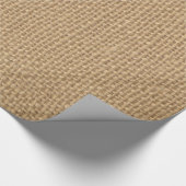 Rustikaler Leinwand-Hintergrund gedruckt Geschenkpapier (Ecke)
