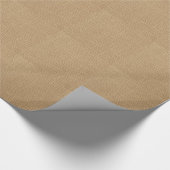 Rustikaler Leinwand-Hintergrund gedruckt Geschenkpapier (Ecke)
