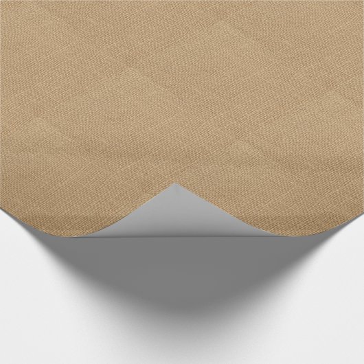 Rustikaler Leinwand-Hintergrund gedruckt Geschenkpapier (Ecke)