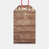 Rustikaler Lemon Basket Moderne Niedliche Babydusc Geschenkanhänger (Rückseite)