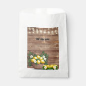 Rustikaler Lemon Basket Moderne Niedliche Babydusc Geschenktütchen (Vorderseite)
