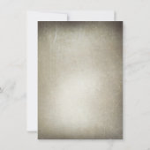 Rustikaler Leuchtenbaum speichert die Datumskarten Save The Date (Rückseite)