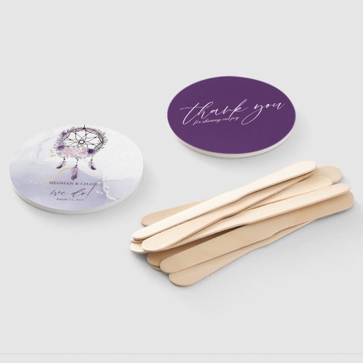 Rustikaler Lila Blumenstrauß Fächer (Non-assembled)