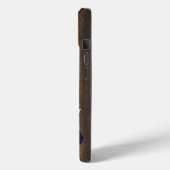 Rustikaler Lila Schmetterling Personalisiert Case-Mate iPhone Hülle (Rückseite / Links)