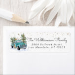 Rustikaler LKW | Christmas Return Address Label<br><div class="desc">Mit rustikalen Wäldern, Büffel und einem charmanten Vintagen LKW. Meist neutral mit einem Hauch von Weihnachten macht dieses Thema wirklich zeitlos. Sie bereiten sich darauf vor, einen Haufen Briefe, Mailer oder Einladungen zu verschicken, und Sie will nicht, die Zeit (und Energie) zu verbringen, um die Rücksendeadresse auf jedem einzelnen von...</div>