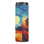 Rustikaler LKW-Geschwindigkeitsübergang Thermosbecher (Rückseite)