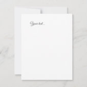 Rustikaler LKW niedliche Kalligraphie Xmas Mitteilungskarte (Rückseite)