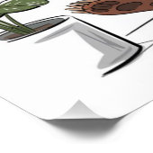 Rustikaler Lodge Spaß Poster (Ecke)