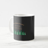 Rustikaler Logging Tree Cutting Company Service Kaffeetasse (Vorderseite Links)