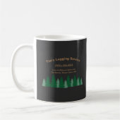 Rustikaler Logging Tree Cutting Company Service Kaffeetasse (Links)
