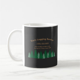 Rustikaler Logging Tree Cutting Company Service Kaffeetasse