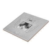 Rustikaler Look Grauer Stone Mouse Pad Untersetzer (Seite)