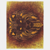 Rustikaler Löwenkopf Fleecedecke (Vorderseite)