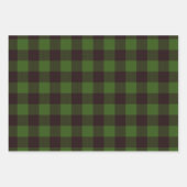 Rustikaler Lumberjack Flannel Weihnachtsbaum Geschenkpapier Set (Vorderseite 2)
