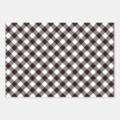 Rustikaler Lumberjack Flannel Weihnachtsbaum Geschenkpapier Set (Vorderseite)