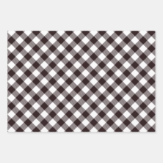 Rustikaler Lumberjack Flannel Weihnachtsbaum Geschenkpapier Set (Vorderseite)