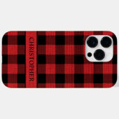 Rustikaler Lumberjack Red Black Buffalo Karierter Case-Mate iPhone Hülle (Rückseite (Horizontal))