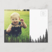 Rustikaler Mama-Bär | Babydusche Einladungspostkarte (Rückseite)