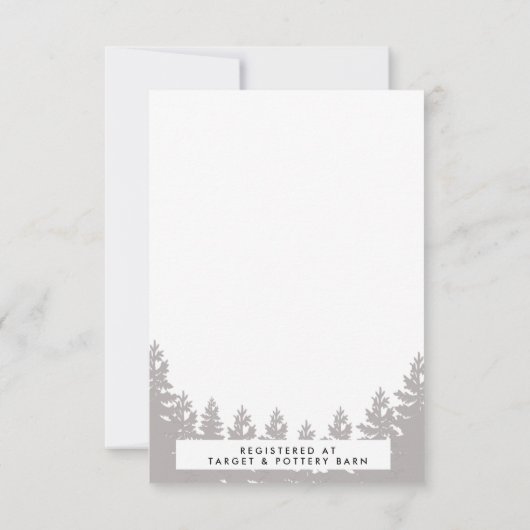 Rustikaler Mama-Bär | Kinderdusche Einladung (Rückseite)