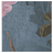 Rustikaler marineblauer botanischer eleganter Vint Stoff (Nahaufnahme)