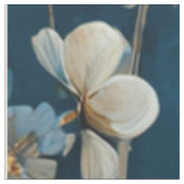 Rustikaler marineblauer botanischer eleganter Vint Stoff (Nahaufnahme)