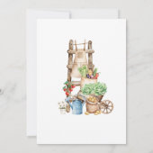 Rustikaler Markt Kinderdusche Einladung (Rückseite)