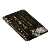 Rustikaler Mason Jar glühende Lichter Magnet (Rechte Seite)