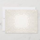 Rustikaler Mason Jar Lace in Lavender Floral Einladung (Rückseite)