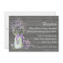 Rustikaler Mason Jar Lace in Lavender Floral