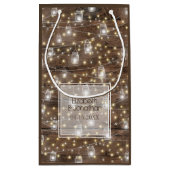 Rustikaler Mason Jar String Lights Romantisch Kleine Geschenktüte (Rückseite)