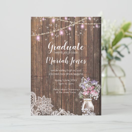 Rustikaler Mason Jar String Lights the BarefootBri Ankündigung (Stehend Vorderseite)