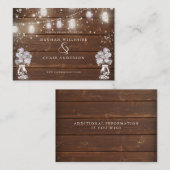 Rustikaler Mason Jar String Lights the BarefootBri Visitenkarte (Vorne/Hinten)