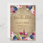 Rustikaler Mason Jar, Weinprobe Save The Date (Vorderseite)