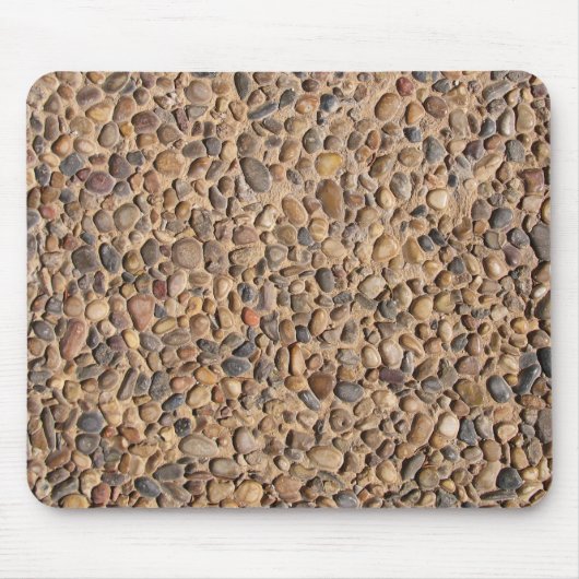 Rustikaler mehrfarbiger Kiesel entsteint Foto Mousepad (Vorne)