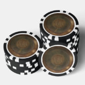 Rustikaler Metall-W-Monogramm-Pokerchip Pokerchips (Stapel)