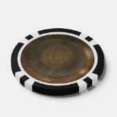 Rustikaler Metall-W-Monogramm-Pokerchip Pokerchips (Einzeln)