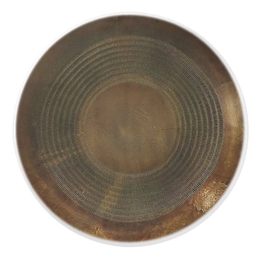 Rustikaler Metallfachzug/-griff Keramikknauf (Vorderseite)