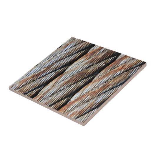 Rustikaler Metalltopf Fliese (Seite)