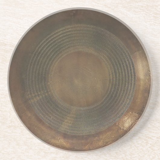 Rustikaler MetallUntersetzer Sandstein Untersetzer (Vorne)