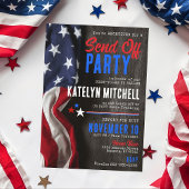 Rustikaler militärischer Fester, der das Party ver Einladung