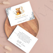 Rustikaler Minimalbär Honig 3. Geburtstag Danke