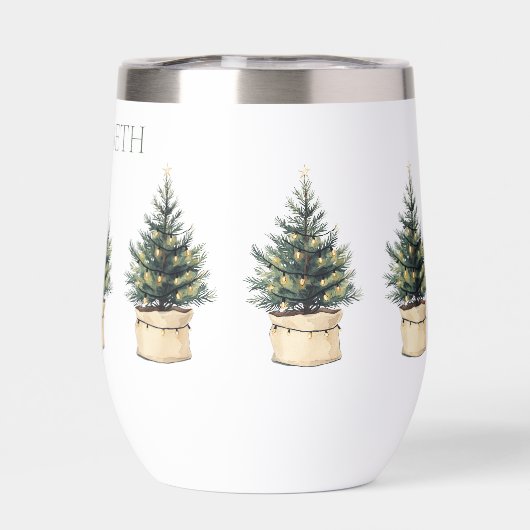 Rustikaler Minimaler Weihnachtsbaum (Rückseite)