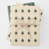 Rustikaler Minimaler Weihnachtsbaum Geschenkpapier Set (Beispiel)