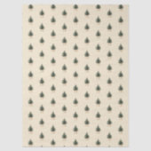 Rustikaler Minimaler Weihnachtsbaum Seidenpapier (Vorderseite)