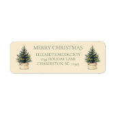 Rustikaler Minimaler Weihnachtsbaumurlaub (Vorne)